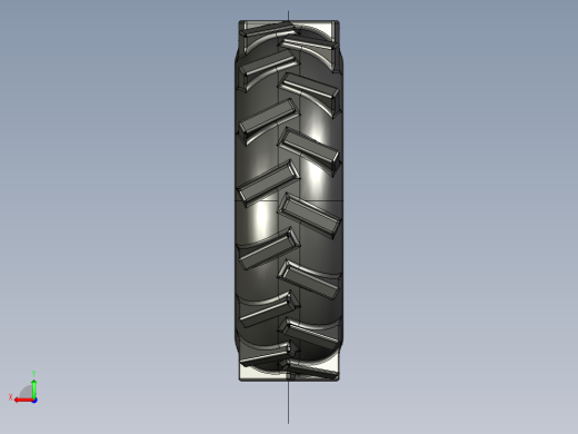 solidworks 汽车轮胎3D模型后视缩略图