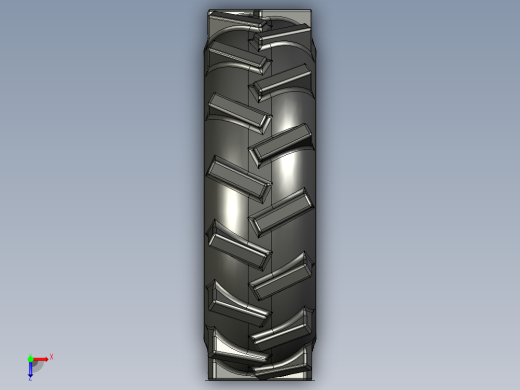 solidworks 汽车轮胎3D模型俯视缩略图