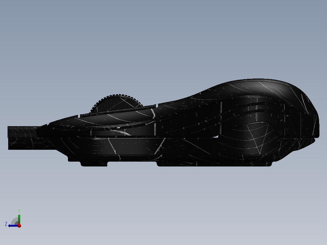 鼠标游戏模型右视图