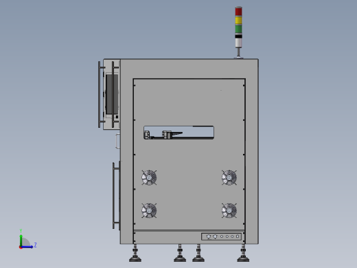 M型AOI设备 PCB外观检测 3D图纸机械素材3D图纸自动化机械素材左视缩略图