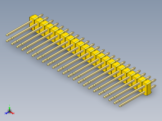 彩色公头100mil（2.54mm）系列-DS1021_yellow_2x23p_100mil_Type5_rev1.0