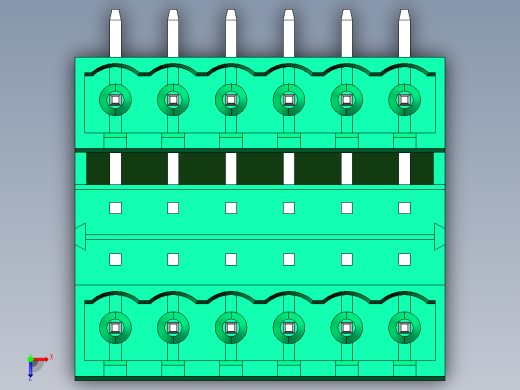 DEGSON 2EDG 系列 5.08mm 可插拔接线端子组-2EDGRH-5.08-12P-14-00AH俯视缩略图