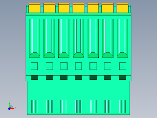 DEGSON 15EDG 系列 2.5mm 接线端子包-15EDGKD-2.5-07P-14-00AH前视缩略图