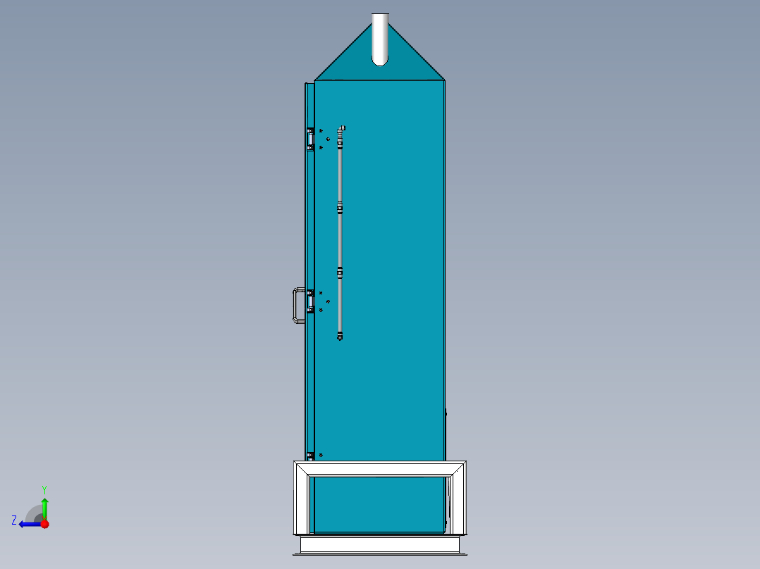 货架式散装物料烘干机bulk-material-dryer-SW-X_T-STP右视图