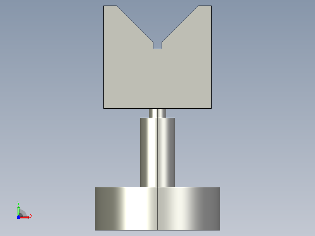 調整搖擺螺絲(D型)BJ737-D-3D多系列多零件图纸模型前视图
