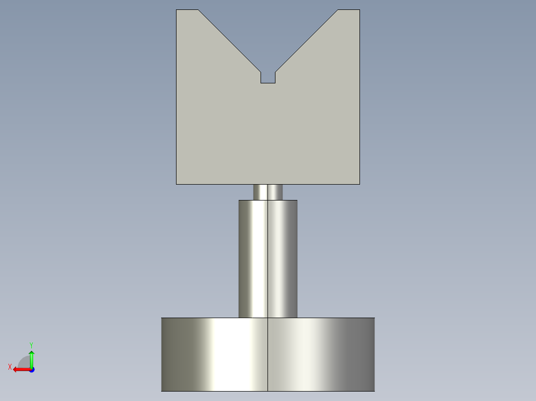 調整搖擺螺絲(D型)BJ737-D-3D多系列多零件图纸模型后视图