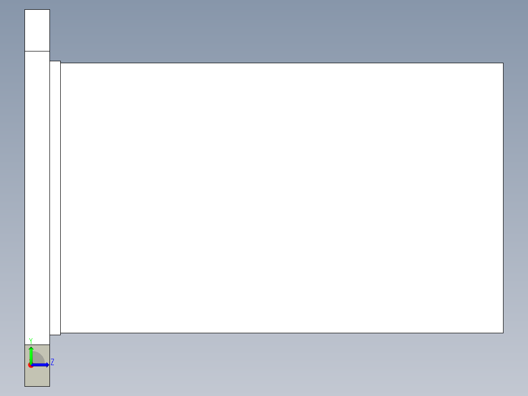 四面基座1910-3D多系列多零件图纸模型左视图