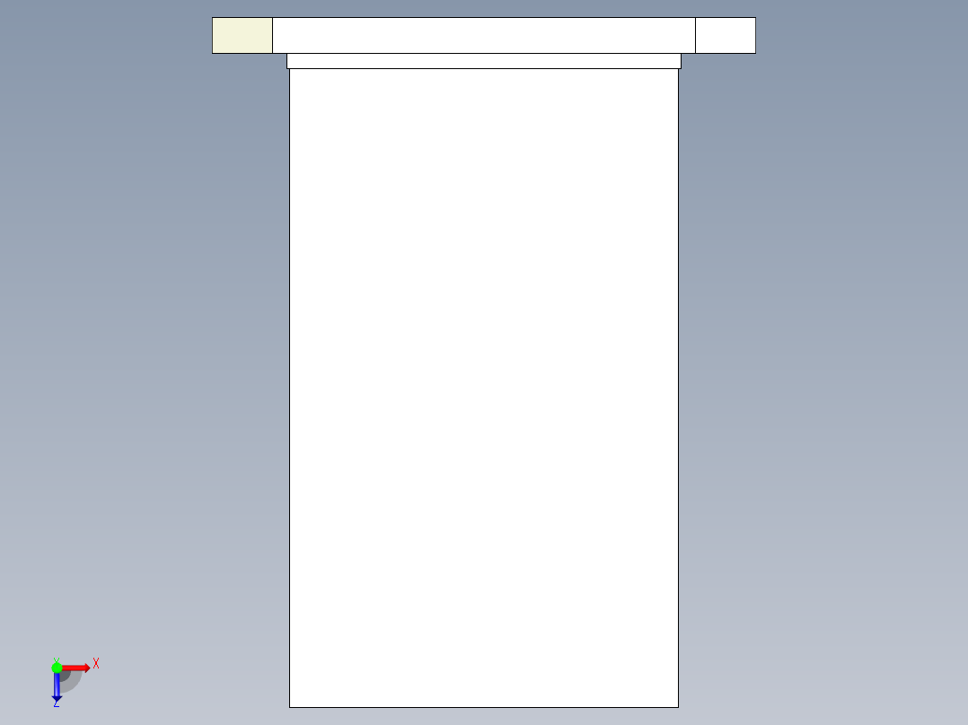 四面基座1910-3D多系列多零件图纸模型俯视图