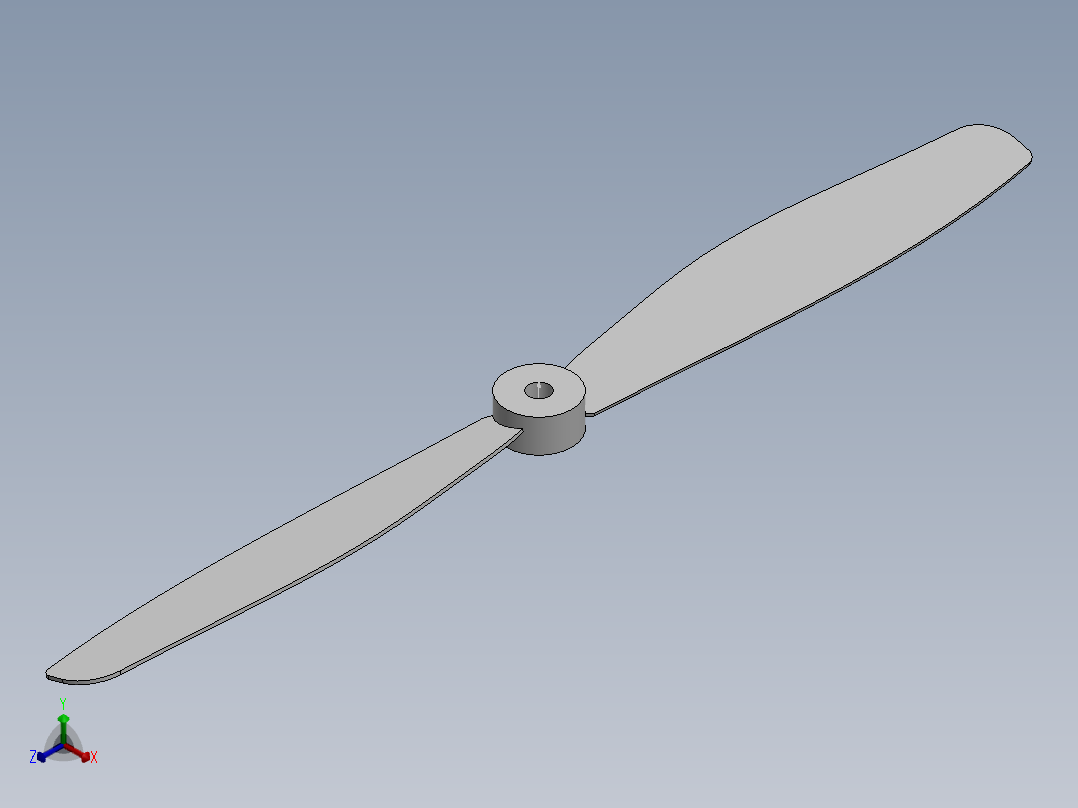 扇叶正等轴测图