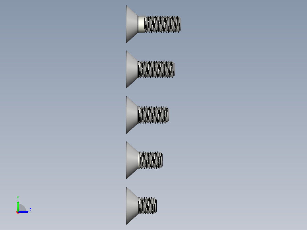 内六角螺栓-M14 Set_CSK Allen Bolt左视图