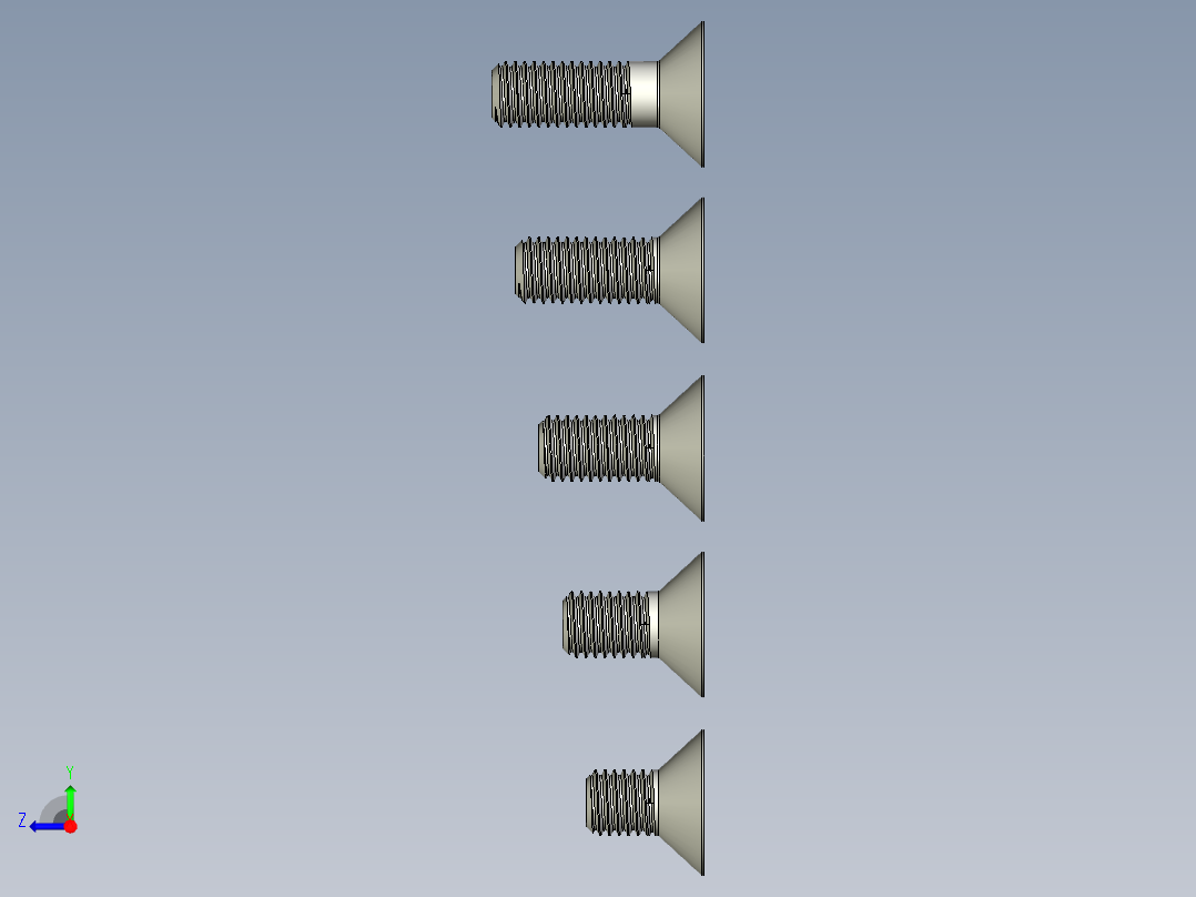 内六角螺栓-M14 Set_CSK Allen Bolt右视图