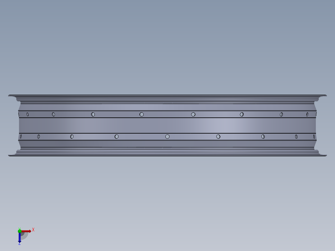 锂电自行车车20寸4.0胎车圈俯视图