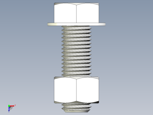 螺栓和六角螺母-1 - 8 UNC俯视缩略图