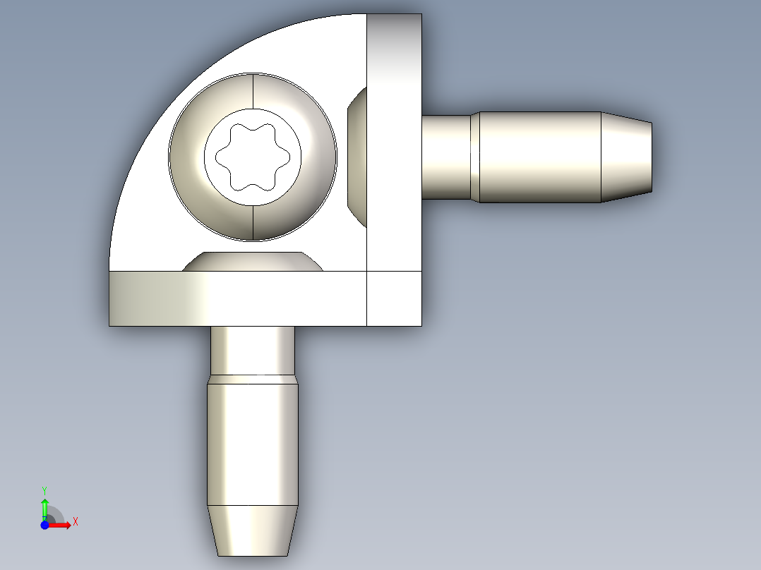 型材-BR 40X40 CORNER BRACKET KJN529404前视图