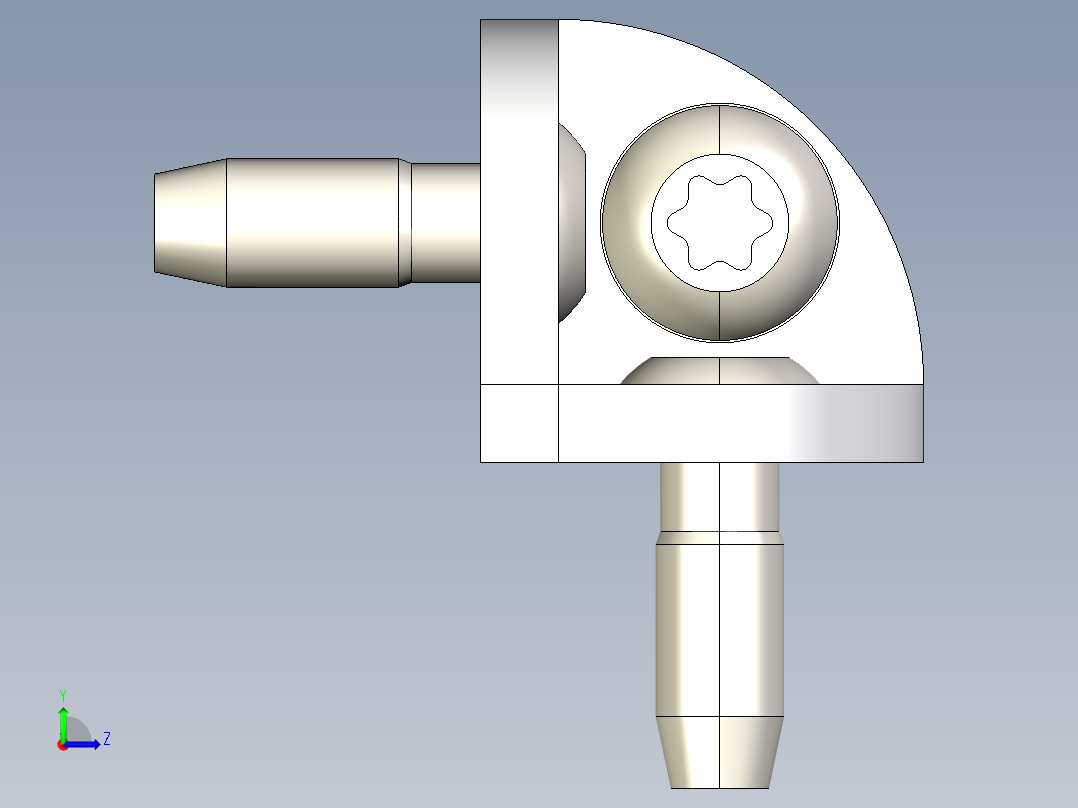 型材-BR 40X40 CORNER BRACKET KJN529404左视图