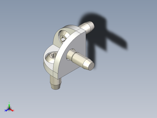 型材-BR 40X40 CORNER BRACKET KJN529404正等轴测缩略图