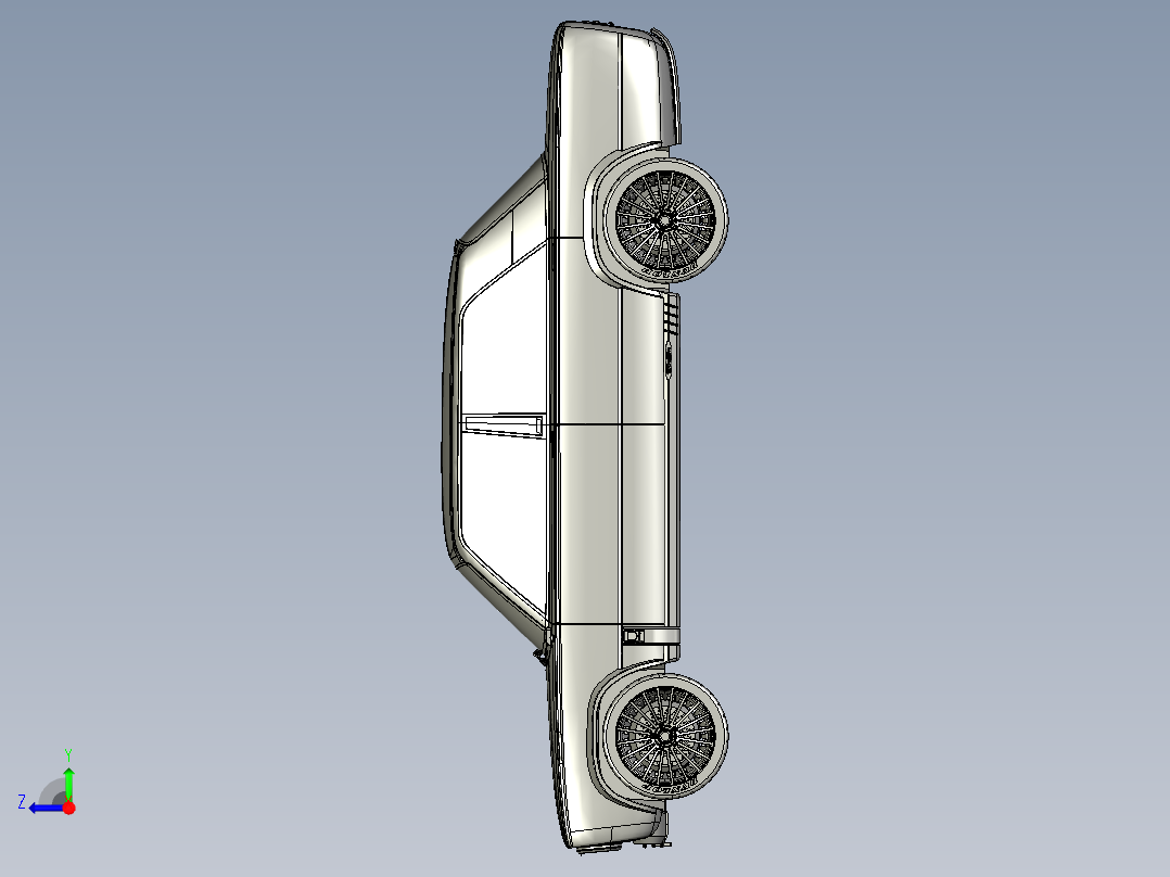 FIAT菲亚特124 QuintoCurzio汽车右视图