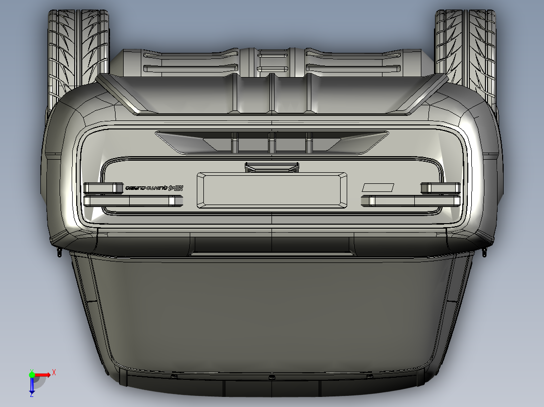 FIAT菲亚特124 QuintoCurzio汽车俯视图