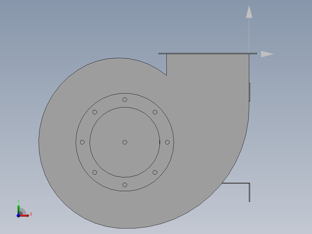 DZ200 0度鑫风风机前视图