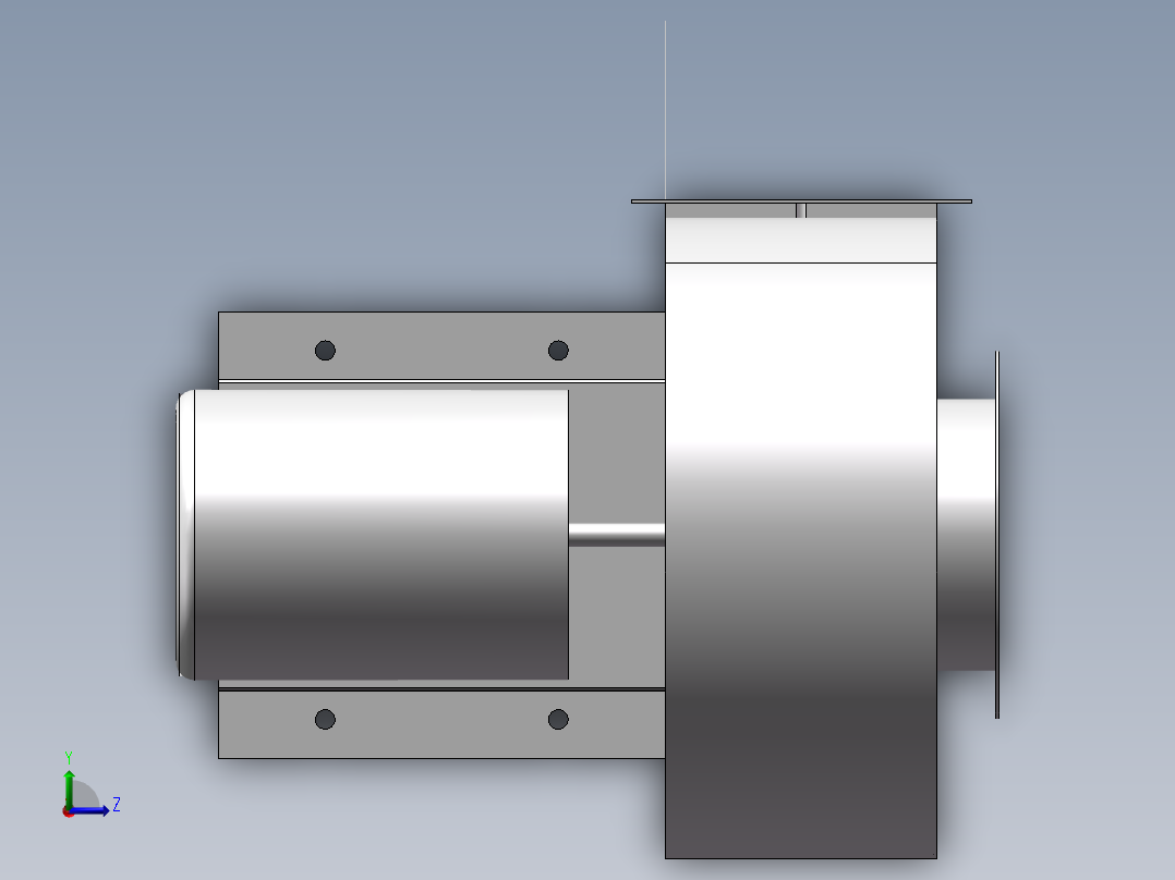 DZ200 0度鑫风风机左视图