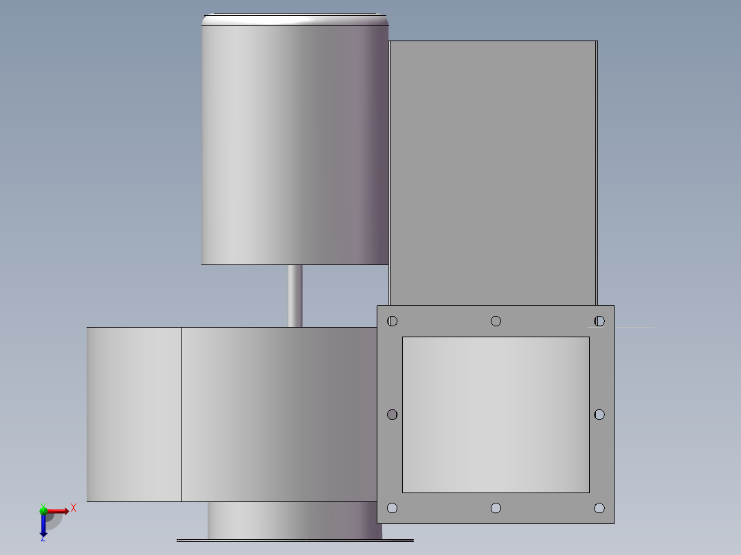 DZ200 0度鑫风风机俯视图