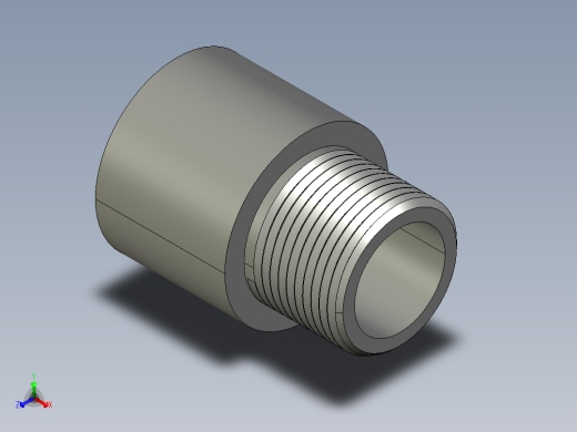 船舶管路系统SeaCor_MaleAdapter_SxMPT_37J136010_1in正等轴测缩略图
