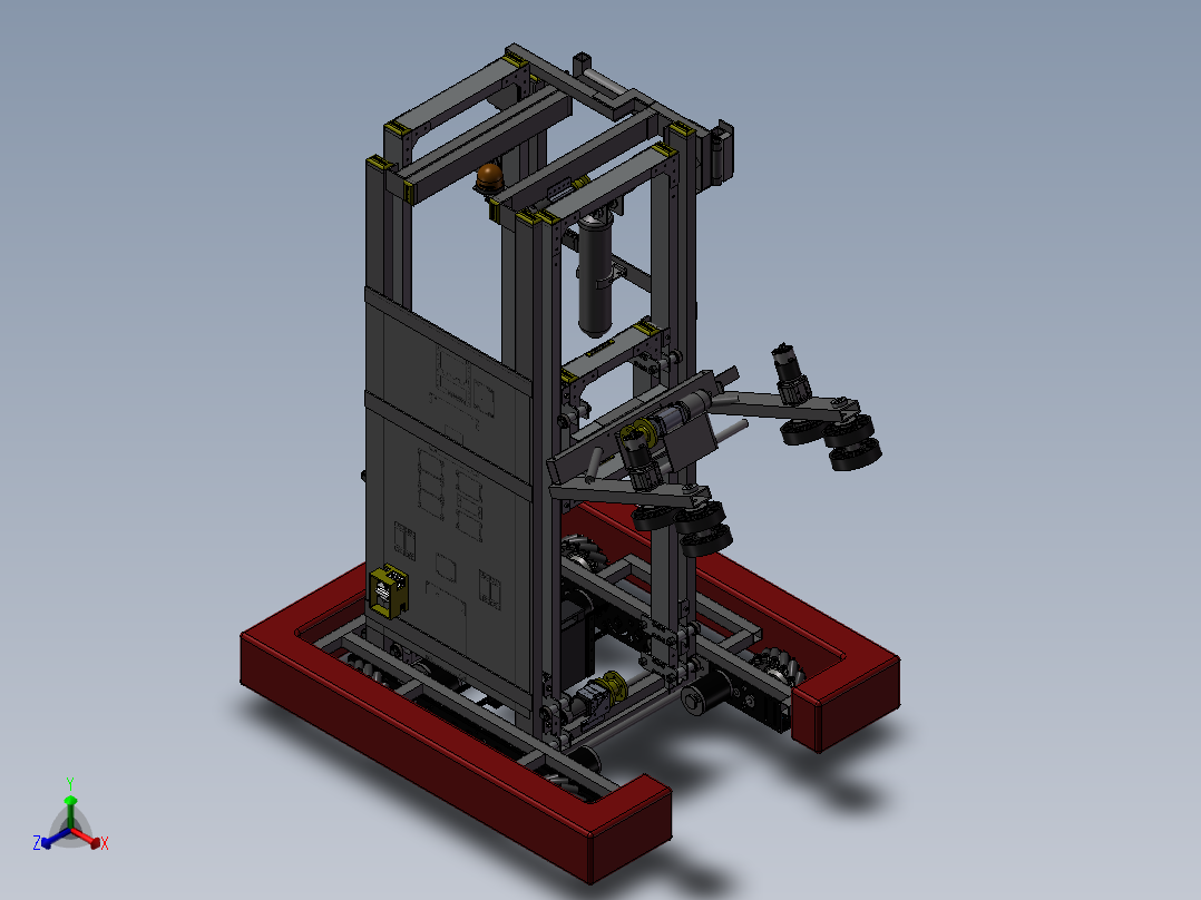 Worbots 4145 2018 (After Miami)麦克纳姆轮车3D图纸 STP格式主视图