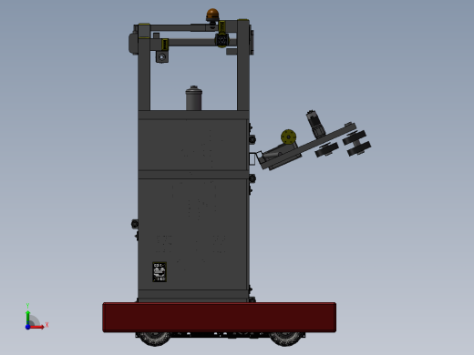 Worbots 4145 2018 (After Miami)麦克纳姆轮车3D图纸 STP格式前视缩略图