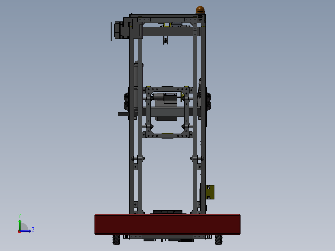 Worbots 4145 2018 (After Miami)麦克纳姆轮车3D图纸 STP格式左视图