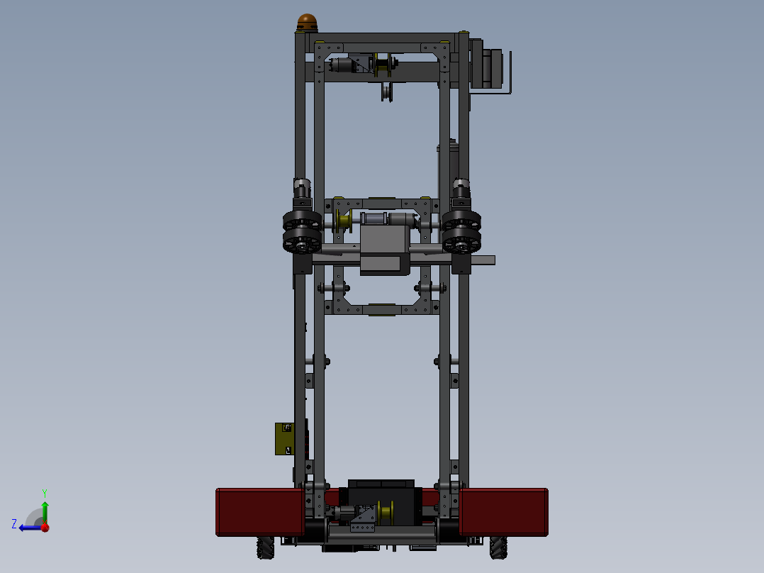 Worbots 4145 2018 (After Miami)麦克纳姆轮车3D图纸 STP格式右视图