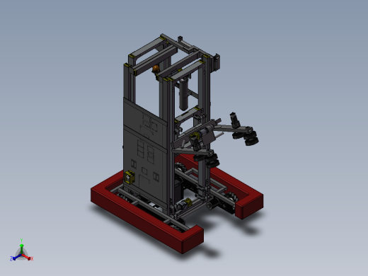 Worbots 4145 2018 (After Miami)麦克纳姆轮车3D图纸 STP格式正等轴测缩略图