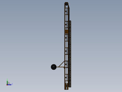 倾斜皮带运输机左视缩略图