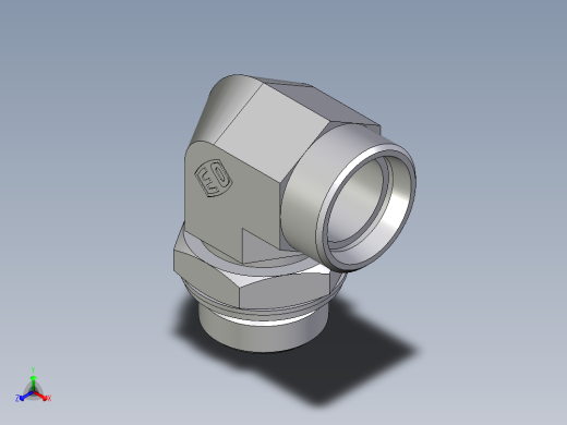 卡套式工业通用硬管接头EO_Adjustable_Locknut_elbow_WEE28LMOMDCF