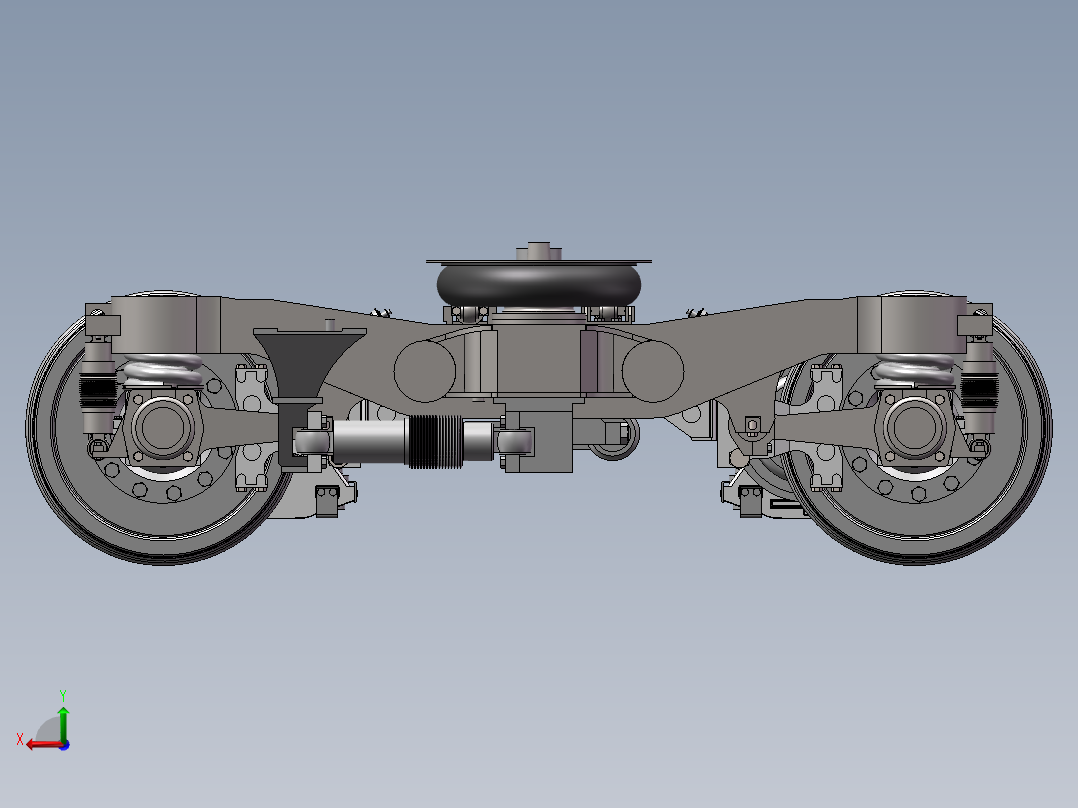 CRH2动车转向架系统 1207527后视图