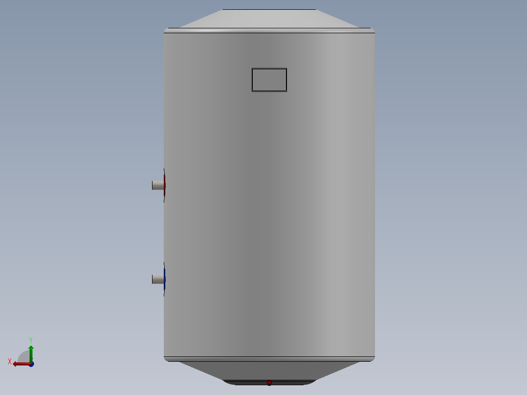 锅炉式电热水器后视图