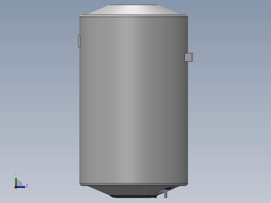 锅炉式电热水器左视图
