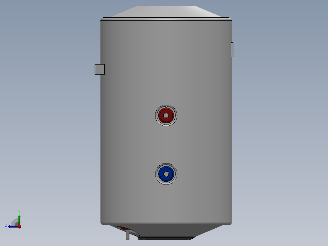 锅炉式电热水器右视图
