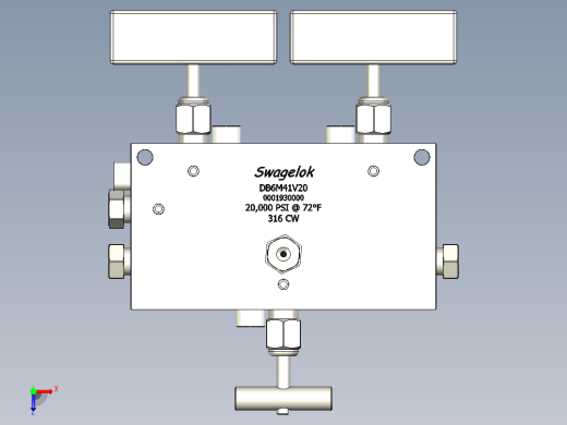高压歧管俯视缩略图