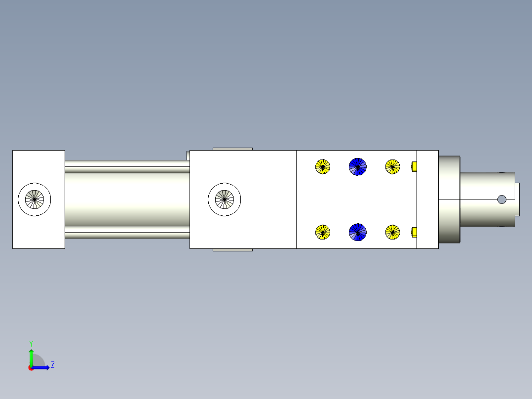 德克斯TUNKERS气缸数模SZK_40_A02_T12左视图
