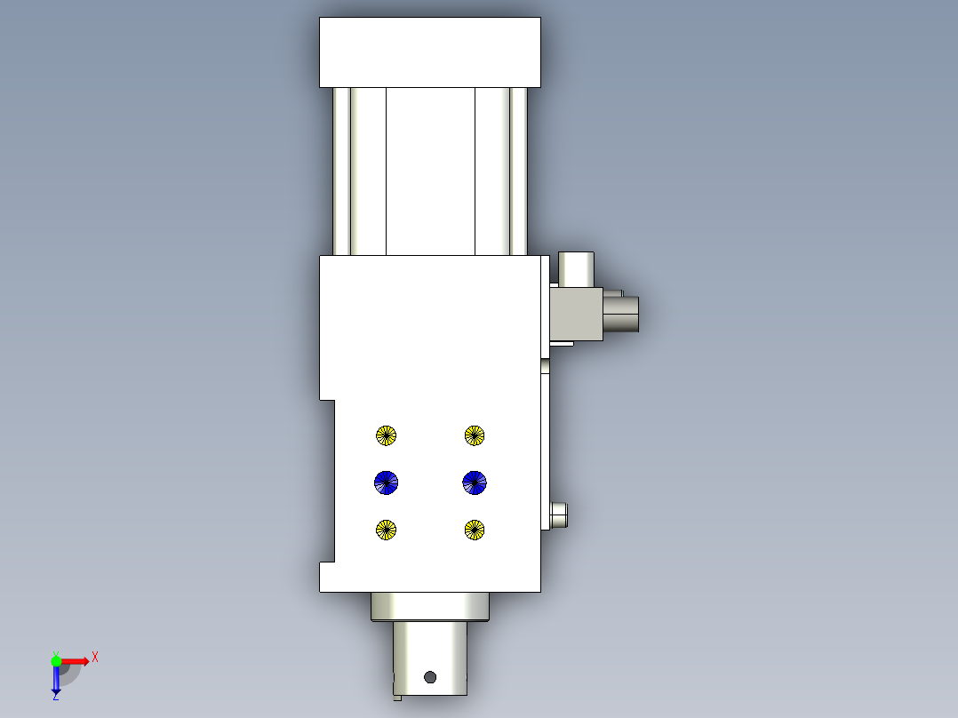 德克斯TUNKERS气缸数模SZK_40_A02_T12俯视图