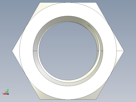 DIN 934 螺母-M68 Nut.STEP后视缩略图