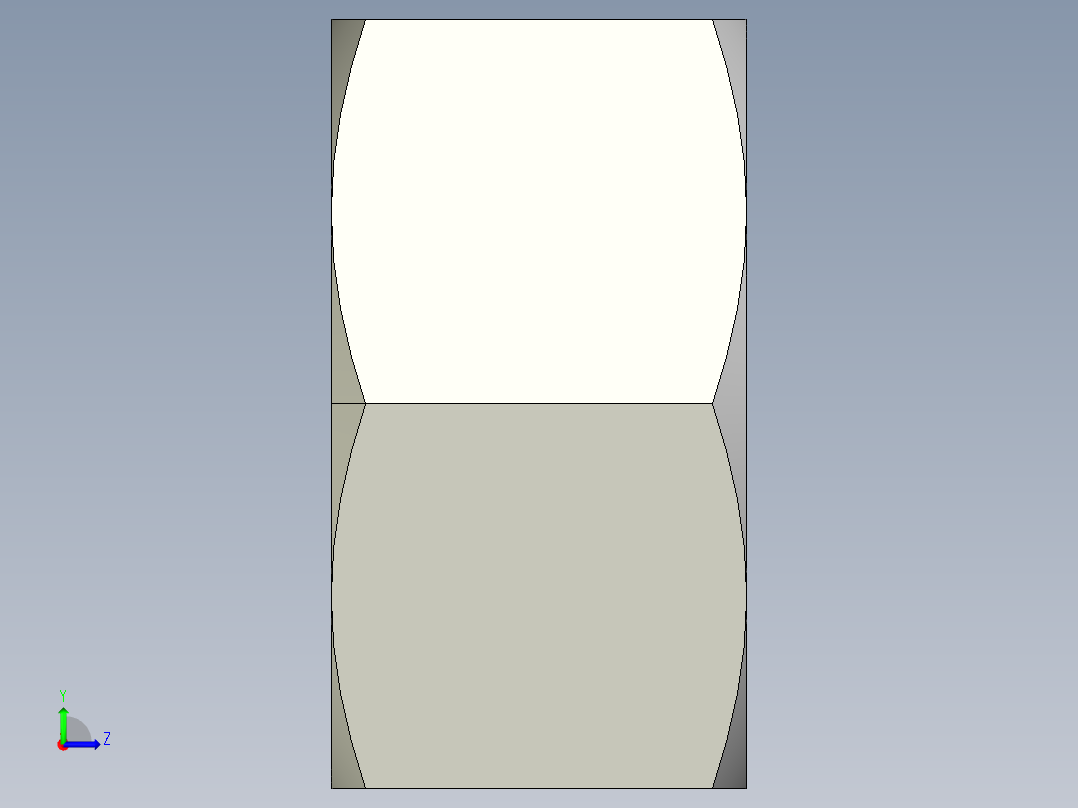 DIN 934 螺母-M68 Nut.STEP左视图