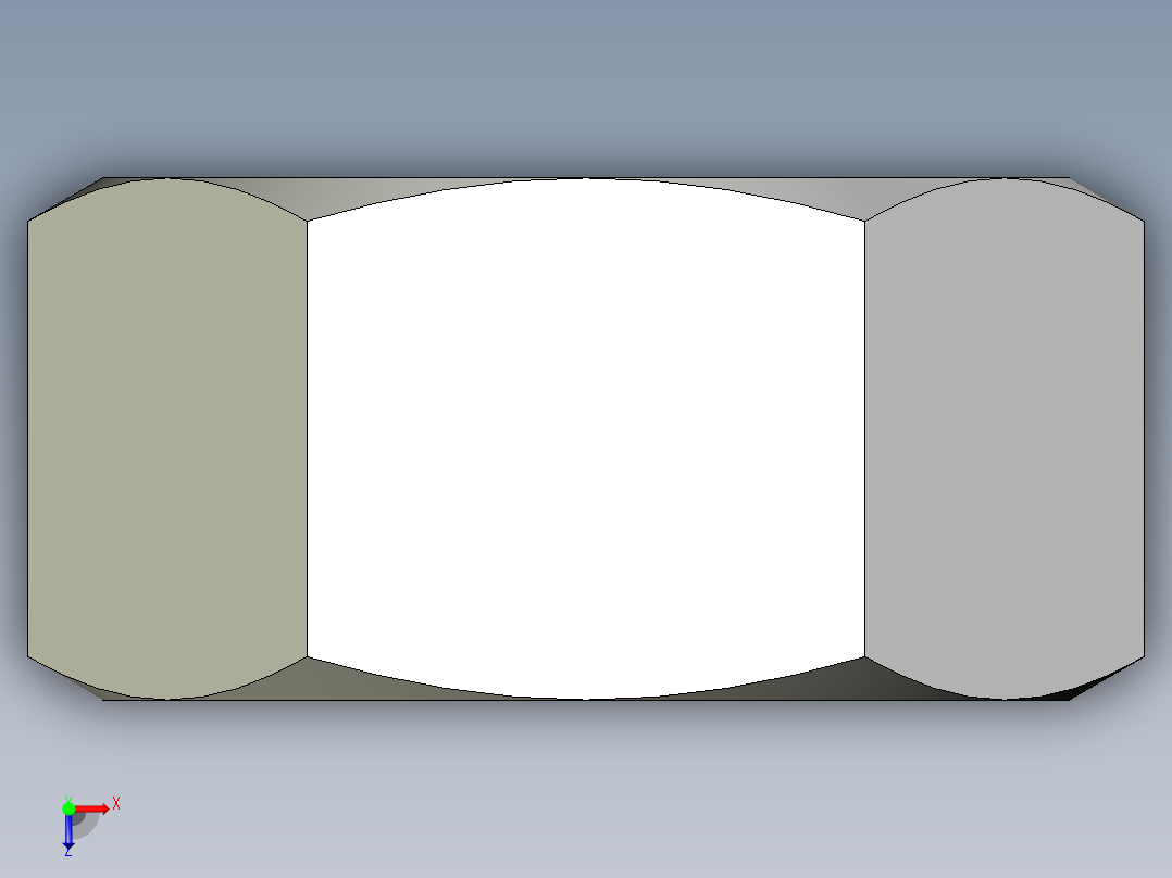 DIN 934 螺母-M68 Nut.STEP俯视图