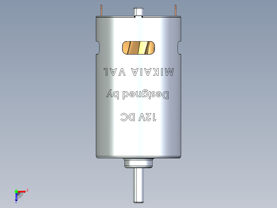 12v直流电机俯视图