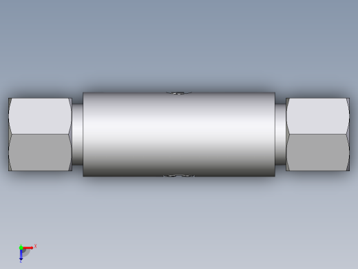 卡套式工业通用硬管接头EO_Weld_bulkhead_fitting_ESV08S71俯视缩略图