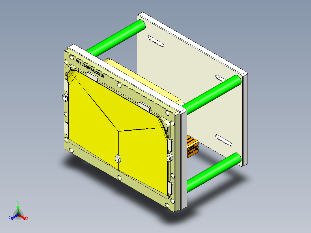 aap10_lcd_cover_al-笔记本CNC工装夹具三维模型CNC2-0520主视图