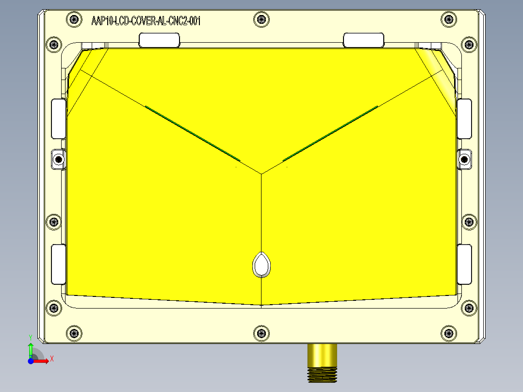 aap10_lcd_cover_al-笔记本CNC工装夹具三维模型CNC2-0520前视图