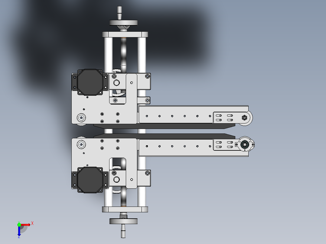 胶袋封装机sw18俯视图