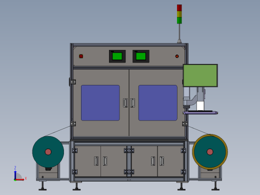 CCD卷绕检测机sw18可编辑