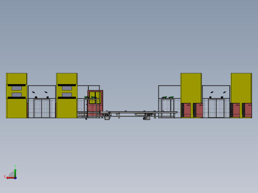 压合设备自动化机加工生产线sw17后视缩略图